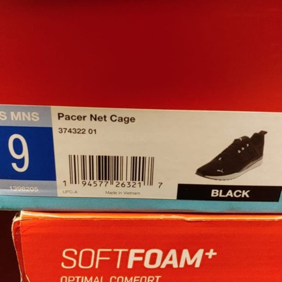 Puma Mens Pacer Net Cage Trainers Sneakers Lifestyle Running Shoes - Picture 7 of 7